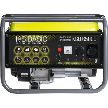 Бензиновий генератор KÖNNER&SÖHNEN BASIC KSB 6500C АКЦІЯ: перший пуск + 20л палива у подарунок